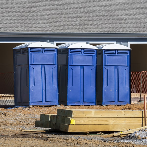 what is the maximum capacity for a single portable restroom in Charlotte MI